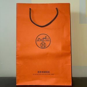 Hermès Orange Gift Bag
